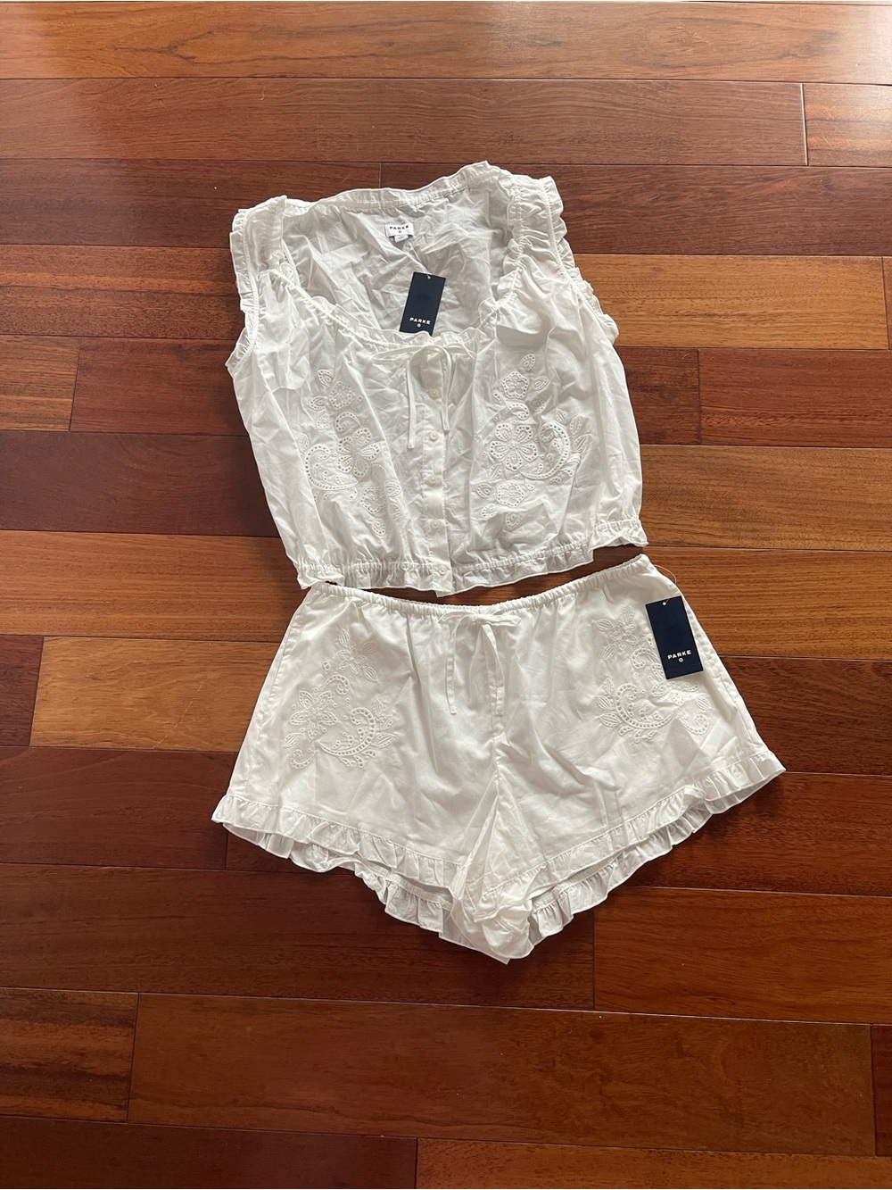 NWT PARKE x TARGET White Eyelet Set